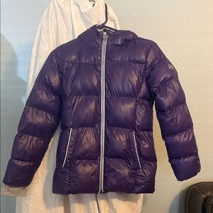 Michael Kors Kids Purple Puffer Jacket
